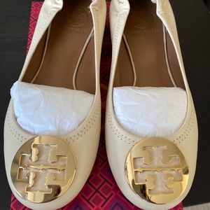 Tory Burch Reva Flats cream/gold